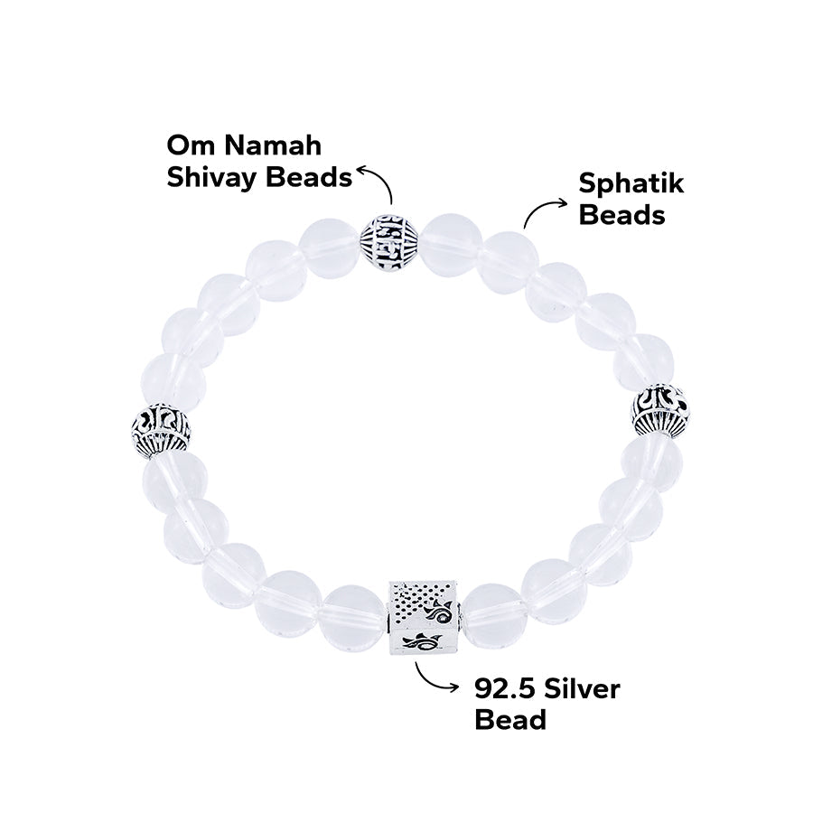 Sphatik Beads Bracelet