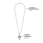 Rudraksha Trishul Damru Pendant