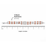 Original Rudraksha Central Naag Double Line Bracelet