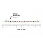 Premium Textured Round Silver Rudraksha Bracelet