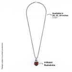 Orignal Adiyogi Pendant (4 Mukhi Nepali Rudraksha) With Chain