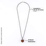 Adiyogi Pendant (6 Mukhi Nepali Rudraksha)