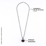Adiyogi Pendant (10 Mukhi Nepali Rudraksha)
