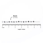 Black and Silver Alternate Beads Nazariya for Kids