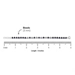 Real Black and Silver Beads Pattern Nazariya for Kids