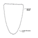Pure Sphatik Silver Mala