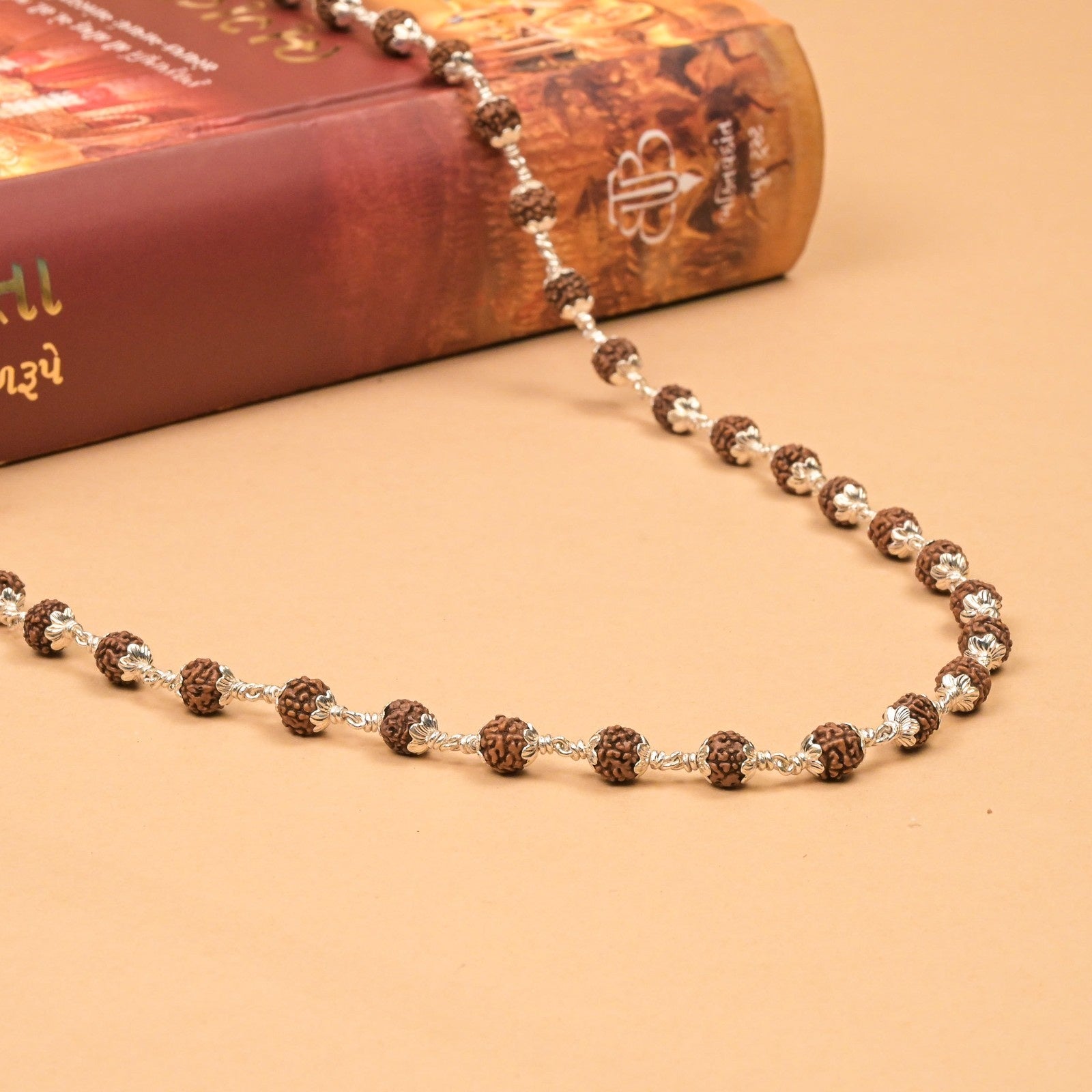 Rudraksha Silver Mala ( 6 - 7 mm Rudraksha)