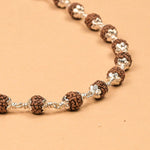 Rudraksha Silver Mala ( 6 - 7 mm Rudraksha)