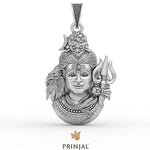 Shiva Trishul Silver Pendant