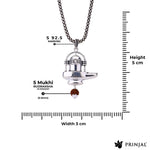 Spiritual Shivling Rudraksha Silver Pendant
