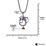 Shree Ganesh Om Rudraksha Silver Pendant