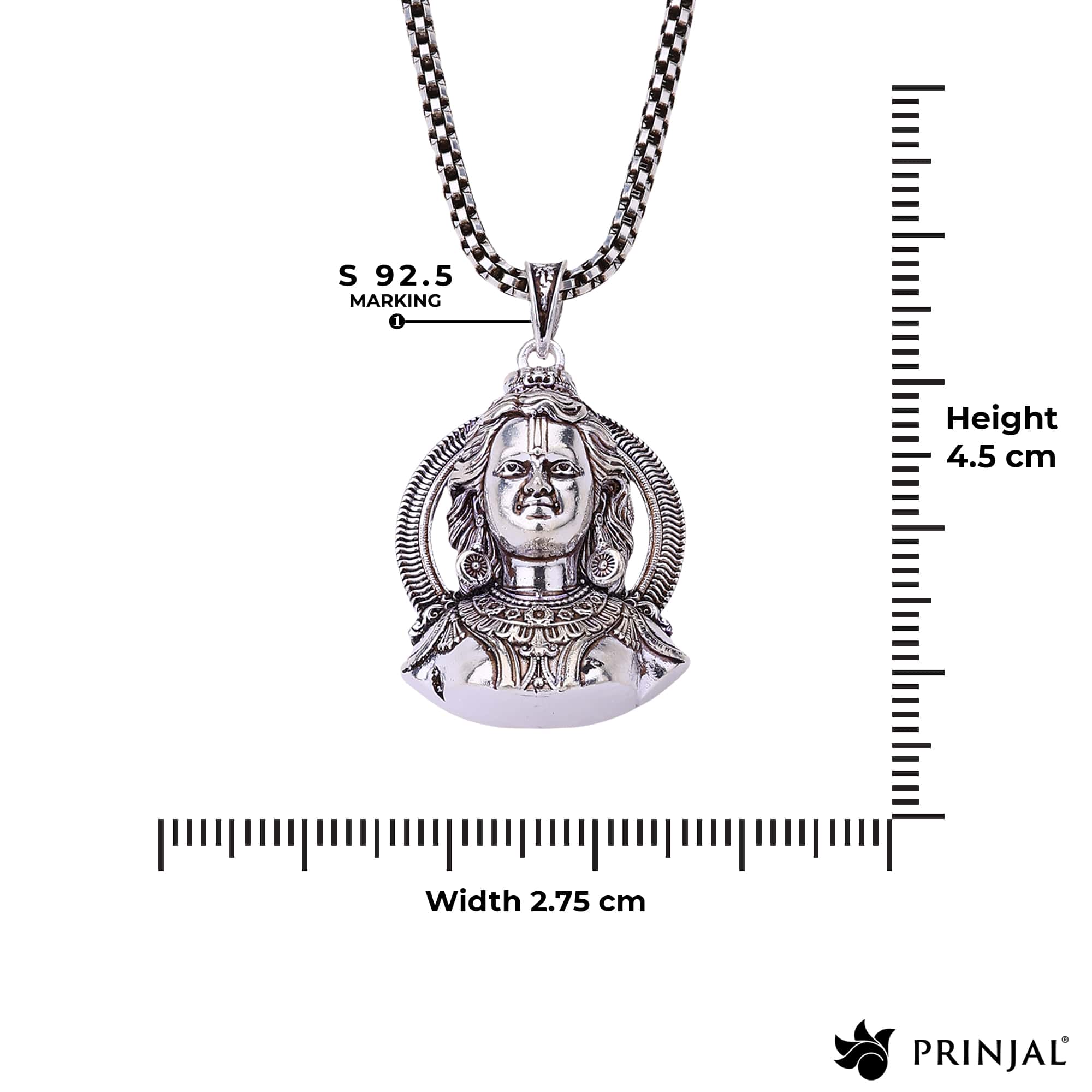 Shree Ram Silver Pendant