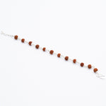 Authentic Rudraksha Silver Bracelet Single Line for Kids