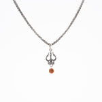 Rudraksha Silver with Trishul and Damru Chain with Pendant for Men