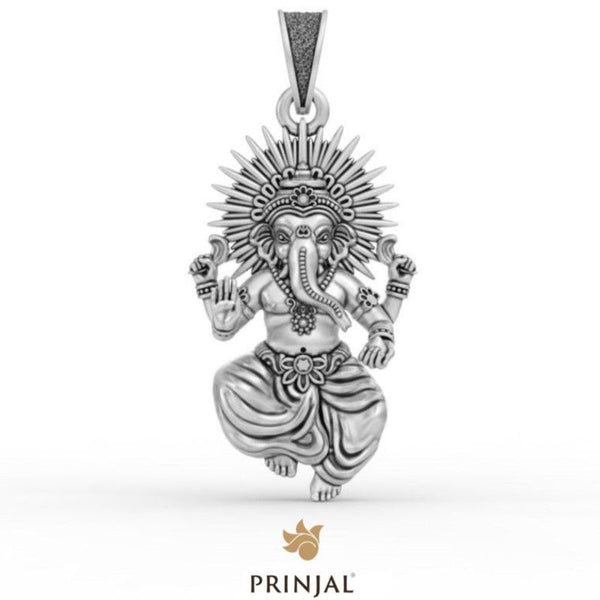 God Ganesha silver pendant
