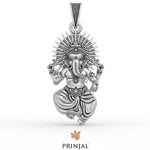 God Ganesha silver pendant