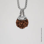 Orignal Adiyogi Pendant (4 Mukhi Nepali Rudraksha) With Chain