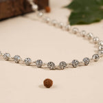 Om Namah Shivaya Silver Beads Mala