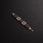 Authentic Rudraksha Silver Two Jay Thakar Brooch Bracelet