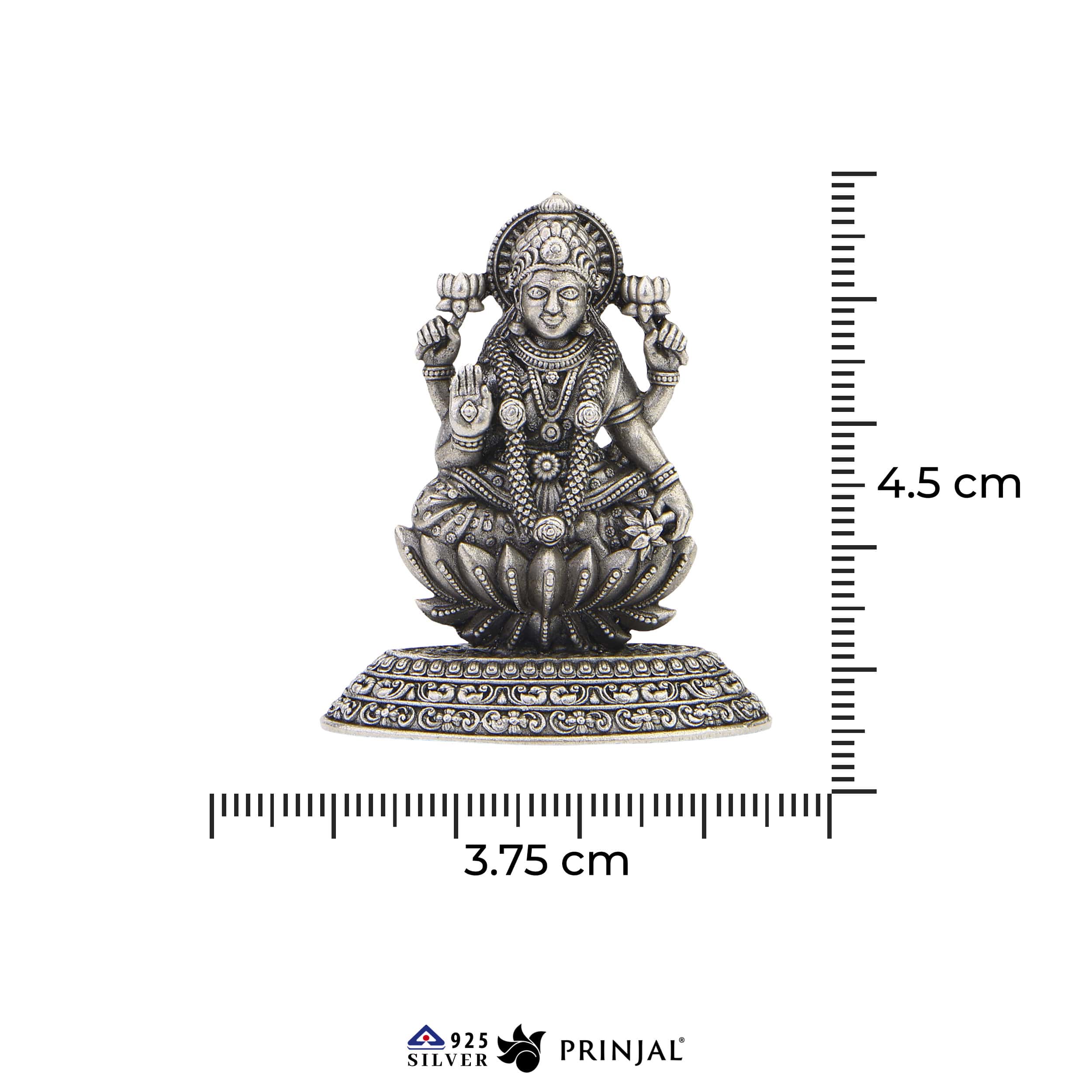 Goddess Dhanalakshmi Silver Murti