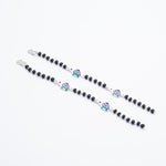 Orignal Black Beads Multicolor Tortoise Silver Nazariya for Kids