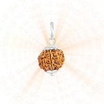 9 Mukhi Rudraksha Silver Capping Pendant ( Nepali )