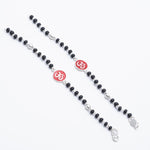 Authentic Black Beads Om Silver Nazariya for Kids