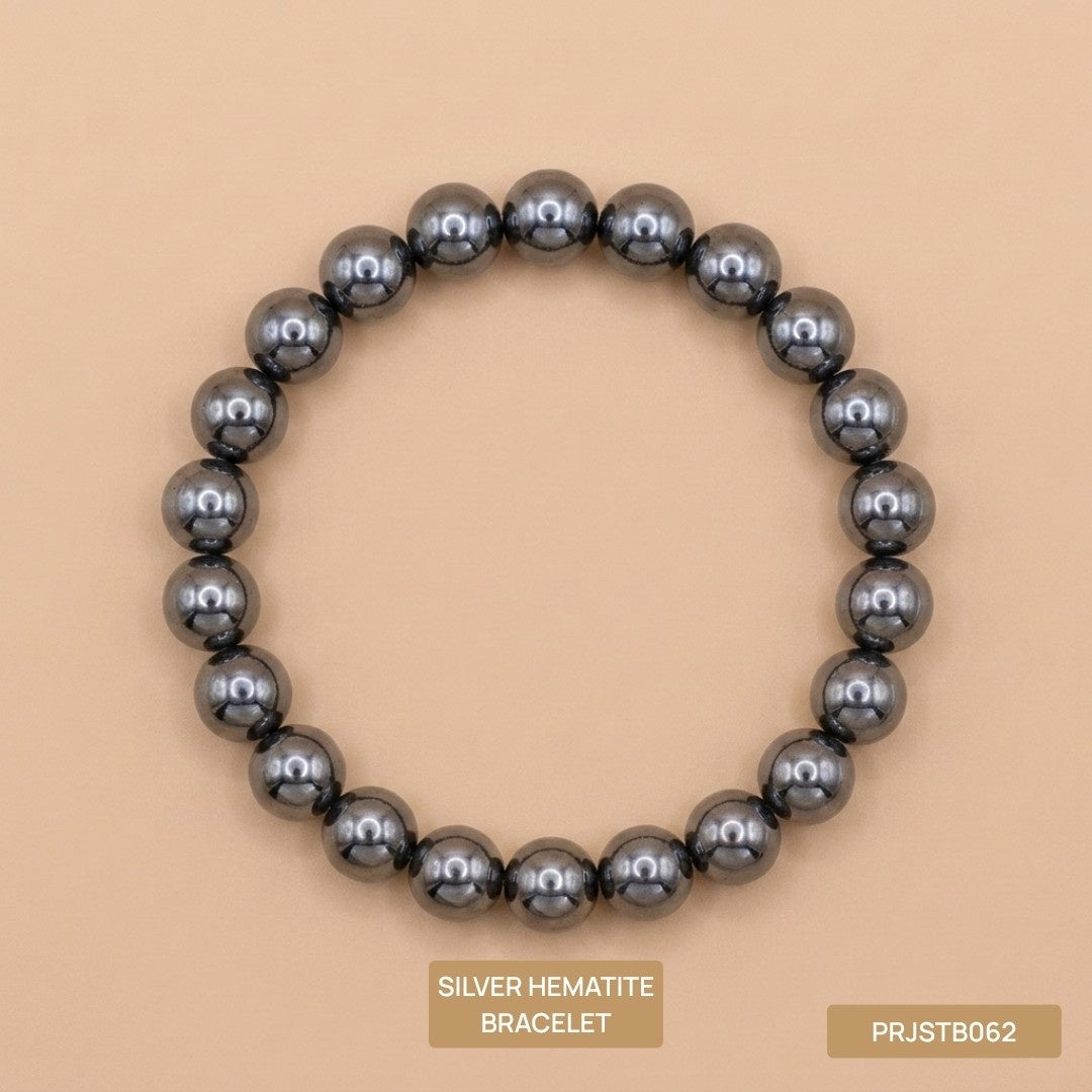 Silver Hematite Bracelet