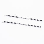 Authentic Black Beads with Silver Interlocking Nazariya for Kids