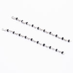 Authentic Black Beads Embedded in Silver Nazariya for Kids