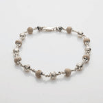 Tulsi Beads & Silver CNC Beads Bracelet
