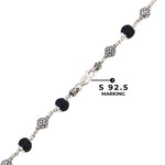 Karungali Silver Mala (Round Beads)