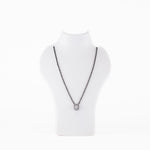 Solitaire Oval Shape Mangalsutra in Silver 92.5