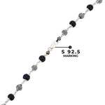 Karungali Silver Mala (Spherical Beads)