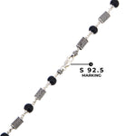 Original Karungali Silver Mala (Cylindrical Beads)