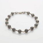 Hollow Round Silver Beads Bracelet.