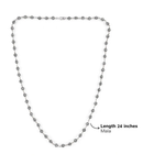 Silver Mala (Om Beads)