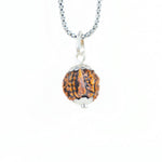 Ganesh Mukhi Rudraksha Silver Capping Pendant ( Nepali )