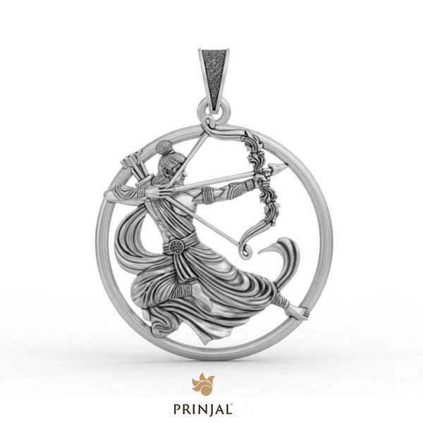 Ram Dhanush Silver Pendant