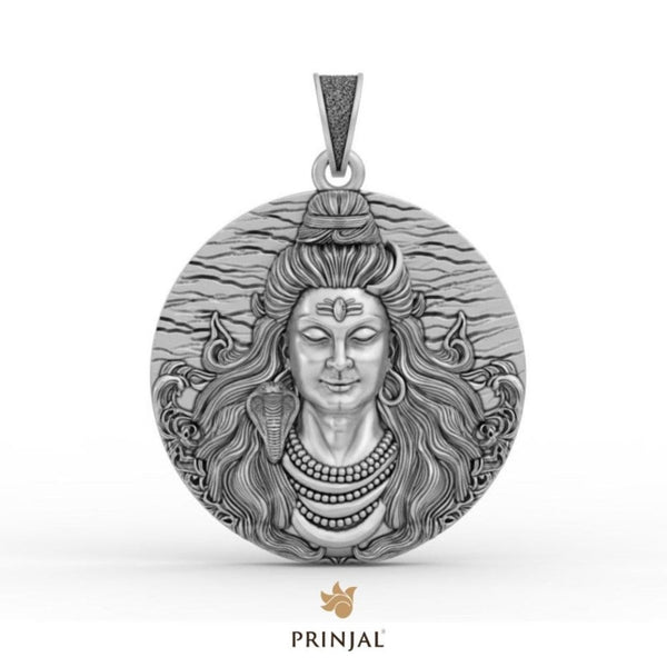 Lord Mahadev Silver Pendant