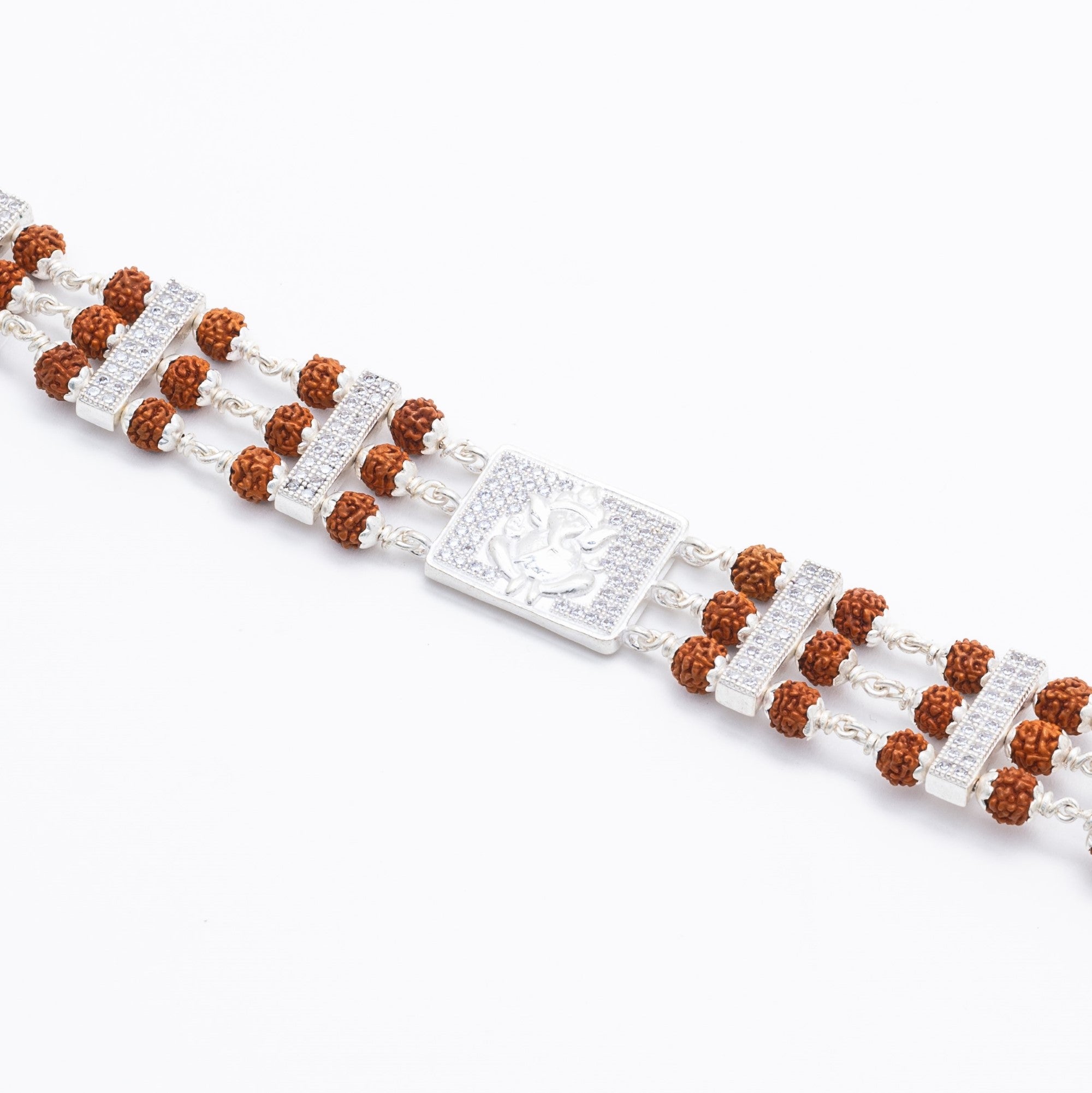 Original Ganesh Brooch Rudraksha Bracelet