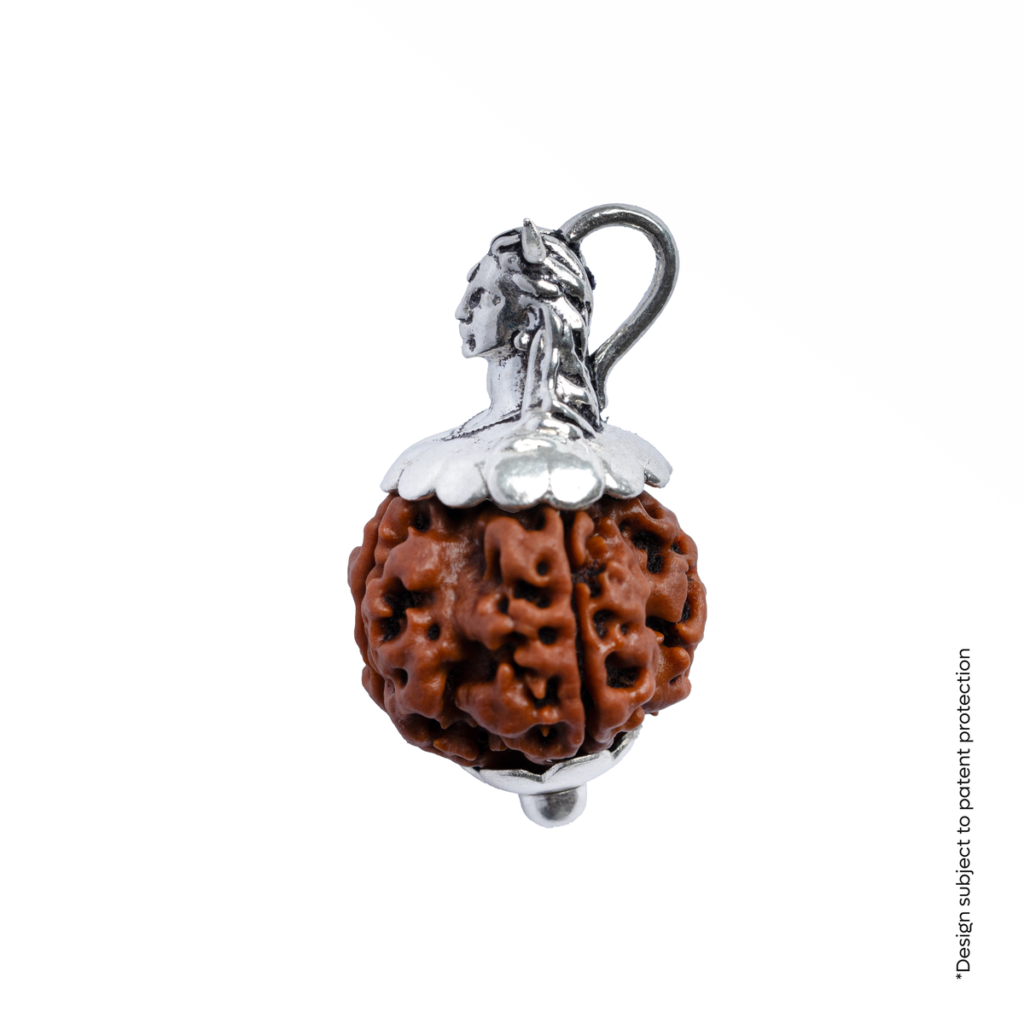 Orignal Adiyogi Pendant (4 Mukhi Nepali Rudraksha) With Chain