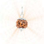 4 Mukhi Rudraksha Silver Capping Pendant ( Nepali )