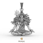 Adiyogi Shiva Silver Pendant