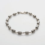 Oval Filigree Beads Silver Bracelet
