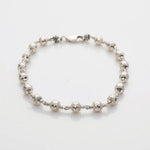 Premium 5–6 MM Silver CNC Beads Bracelet