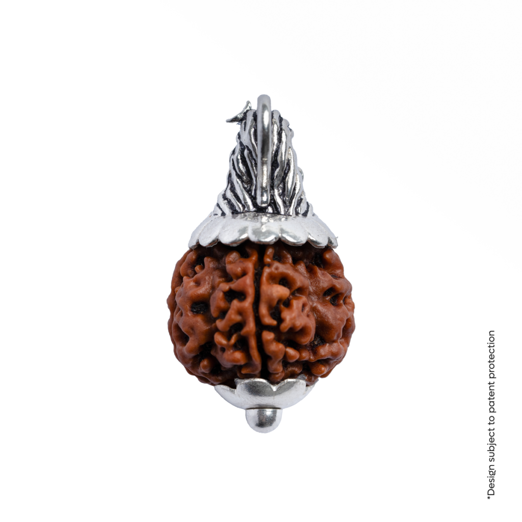 Orignal Adiyogi Pendant (4 Mukhi Nepali Rudraksha) With Chain