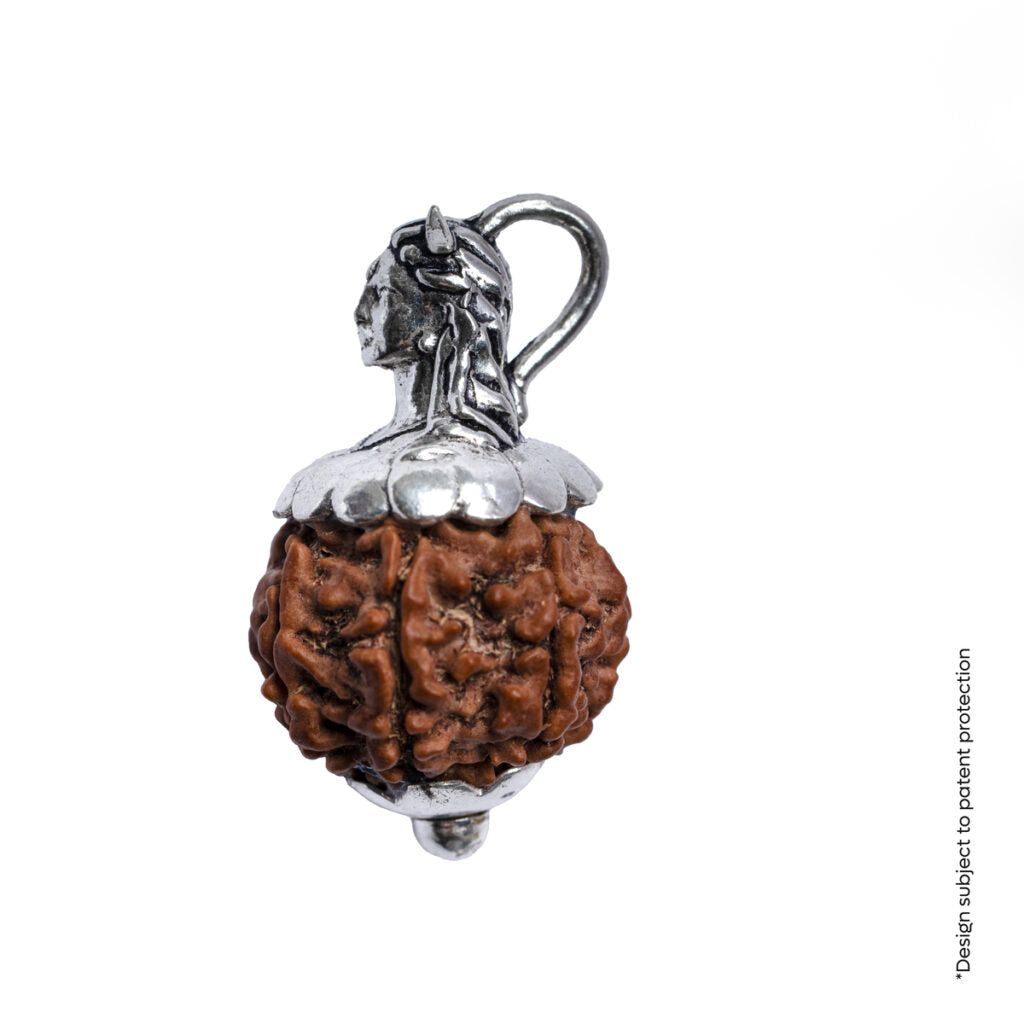 Orignal Adiyogi Pendant (7 Mukhi Nepali Rudraksha) With Chain