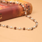 Rudraksha With Pearl Beads Mala