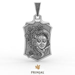 Shri Krishna Silver Pendant